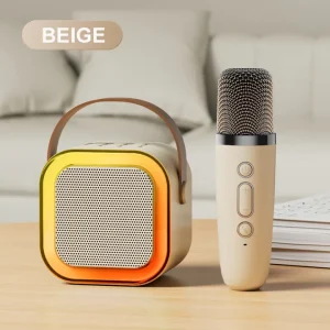 K12 Karaoke Machine Portable Bluetooth 5.3 PA Speaker With 1 Wireless Microphone.